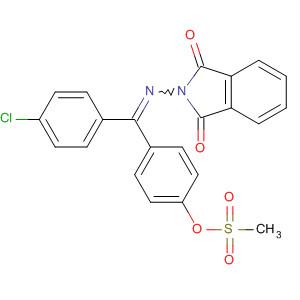 1H-Isoindole-1,3(2H)-dione,2-[[(4-chlorophenyl)[4-[(methylsulfonyl)oxy]phenyl]methylene]amino]-