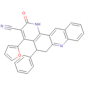 Benzo[j][1,7]phenanthroline-3-carbonitrile,4-(2-furanyl)-1,2,5,6-tetrahydro-2-oxo-5-phenyl-