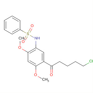 Benzenesulfonamide,N-[5-(5-chloro-1-oxopentyl)-2,4-dimethoxyphenyl]-