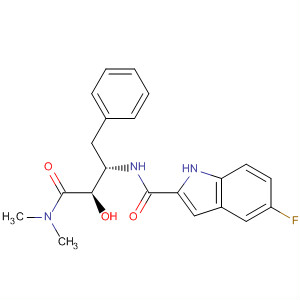 1H-Indole-2-carboxamide,N-[(1S,2R)-3-(dimethylamino)-2-hydroxy-3-oxo-1-(phenylmethyl)propyl]-5-fluoro-
