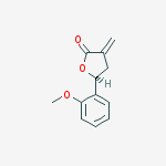 2(3H)-Furanone, dihydro-5-(2-methoxyphenyl)-3-methylene-, (S)-