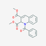 2,3-Quinolinedicarboxylic acid, 1-benzoyl-1,2-dihydro-, dimethyl ester