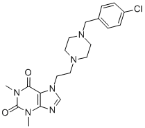 7-[2-[4-[(4-Chlorophenyl)methyl]-1-piperazinyl]ethyl]-3,7-dihydro-1,3-dimethyl-1H-purine-2,6-dione