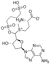 (2S)-2-({[(2R,3S,4R,5R)-5-(6-Amino-9H-purin-9-yl)-4-hydroxy-3-{[( 4-sulfobutyl)sulfonyl]oxy}tetrahydro-2-furanyl]methyl}amino)-4-(m ethylsulfanyl)butanoic acid 