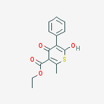 ethyl 6-hydroxy-2-methyl-4-oxo-5-phenyl-4H-thiopyran-3-carboxylate