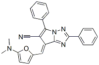 7H-Pyrrolo[1,2-b][1,2,4]triazole-6-carbonitrile, 7-[[5-(dimethylamino)-2-furanyl]methylene]-2,5-diphenyl-