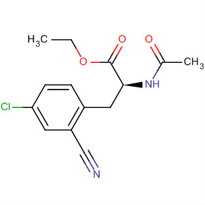 Phenylalanine, N-acetyl-4-chloro-a-cyano-, ethyl ester
