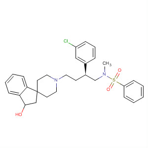 Benzenesulfonamide,N-[(2S)-2-(3-chlorophenyl)-4-(2,3-dihydro-3-hydroxyspiro[1H-indene-1,4'-piperidin]-1'-yl)butyl]-N-methyl-