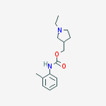 (1-ethylpyrrolidin-3-yl)methyl N-(2-methylphenyl)carbamate