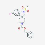 benzyl 5-fluoro-1-methylsulfonylspiro[2H-indole-3,4'-piperidine]-1'-carboxylate