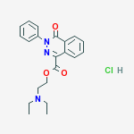 4-OXO-3-PHENYL-1-PHTHALAZINECARBOXYLIC ACID 2-(DIETHYLAMINO)ETHYL ESTER HCL
