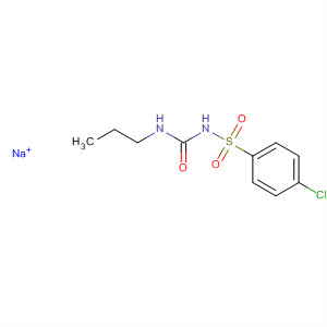Benzenesulfonamide, 4-chloro-N-[(propylamino)carbonyl]-, sodium salt