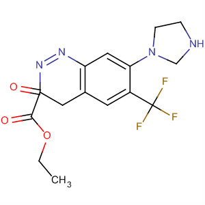 2-Quinoxalinecarboxylic acid,3,4-dihydro-7-(1H-imidazol-1-yl)-3-oxo-6-(trifluoromethyl)-, ethyl ester