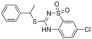 7-Chloro-3-(1-phenylethyl)sulfanyl-4H-1,2,4-benzothiadiazine 1,1-Dioxide