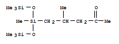 2-Pentanone,4-methyl-5-[1,3,3,3-tetramethyl-1-[(trimethylsilyl)oxy]disiloxanyl]- (9CI)
