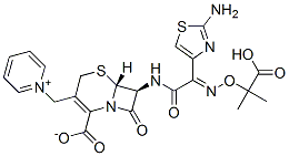 Pyridinium, 1-[[(6R,7S)-7-[[(2Z)-(2-amino-4-thiazolyl)[(1-carboxy-1-methylethoxy)imino]acetyl]amino]-2-carboxy-8-oxo-5-thia-1-azabicyclo[4.2.0]oct-2-en-3-yl]methyl]-, inner salt