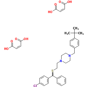 1-(4-tert-butylbenzyl)-4-(2-{[(4-chlorophenyl)(phenyl)methyl]sulfanyl}ethyl)piperazine di[(2Z)-but-2-enedioate]