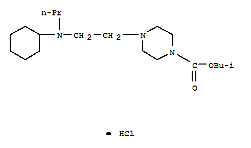 2-methylpropyl 4-{2-[cyclohexyl(propyl)amino]ethyl}piperazine-1-carboxylate hydrochloride (1:1)
