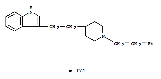 1H-Indole,3-[2-[1-(2-phenylethyl)-4-piperidinyl]ethyl]-, hydrochloride (1:1)