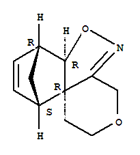 7,10-Methano-4H,10H-pyrano[3,4-c]-1,2-benzisoxazole,1,2,6a,7-tetrahydro-, (6aR,7R,10S,10aR)-rel-