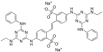 disodium 4,4-bis[[6-anilino-4-(ethylamino)-1,3,5-triazin-2-yl]amino]stilbene-2,2-disulphonate