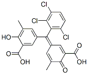 5-[(2,3,6-Trichlorophenyl)(3-carboxy-4-oxo-5-methyl-2,5-cyclohexadien-1-ylidene)methyl]-2-hydroxy-3-methylbenzoic acid