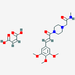 (z)-but-2-enedioic Acid;n-methyl-2-[4-[(e)-3-(3,4,5-trimethoxyphenyl)prop-2-enoyl]piperazin-1-yl]acetamide