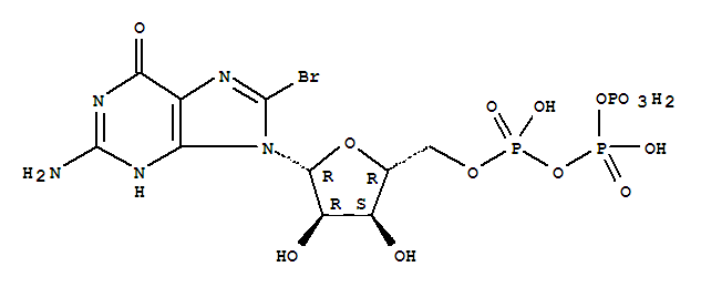 Guanosine5'-(tetrahydrogen triphosphate), 8-bromo-