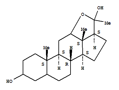 Naphth[2',1':4,5]indeno[7,1-bc]furan,pregnane-3,20-diol deriv.