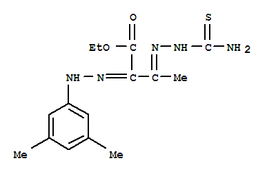 ethyl (2Z)-3-(2-carbamothioylhydrazinylidene)-2-[2-(3,5-dimethylphenyl)hydrazinylidene]butanoate