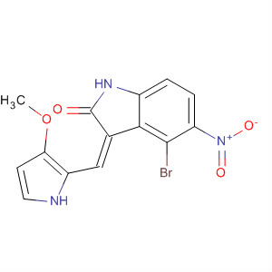 2H-Indol-2-one,4-bromo-1,3-dihydro-3-[(3-methoxy-1H-pyrrol-2-yl)methylene]-5-nitro-,(3Z)-