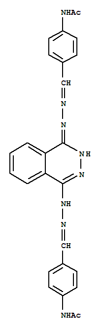 N-(4-(2-(4-(2-(4-(Acetylamino)benzylidene)hydrazino)-1-phthalazinyl)carbohydrazonoyl)phenyl)acetamide