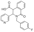2-(4-fluorobenzyl)-1-oxo-3-pyridin-3-yl-1,2,3,4-tetrahydroisoquinoline-4-carboxylic