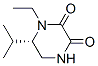2,3-Piperazinedione,1-ethyl-6-(1-methylethyl)-, (6S)-