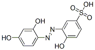 3-(2,4-dihydroxyphenylazo)-4-hydroxybenzenesulphonic acid