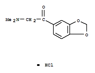 1-(1,3-benzodioxol-5-yl)-2-(dimethylamino)ethanone hydrochloride (1:1)