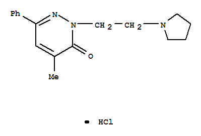 4-methyl-6-phenyl-2-[2-(pyrrolidin-1-yl)ethyl]pyridazin-3(2H)-one hydrochloride (1:1)