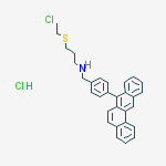 N-[(4-benzo[a]anthracen-7-ylphenyl)methyl]-3-(2-chloroethylsulfanyl)propan-1-amine;hydrochloride