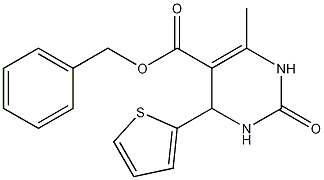 benzyl 6-methyl-2-oxo-4-(2-thienyl)-1,2,3,4-tetrahydropyrimidine-5-carboxylate