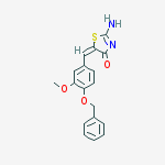 (5e)-2-amino-5-[4-(benzyloxy)-3-methoxybenzylidene]-1,3-thiazol-4 (5h)-one