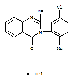 4(3H)-Quinazolinone, 3-(5-chloro-o-tolyl)-2-methyl-, HCl