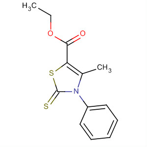 5-Thiazolecarboxylic acid, 2,3-dihydro-4-methyl-3-phenyl-2-thioxo-,ethyl ester