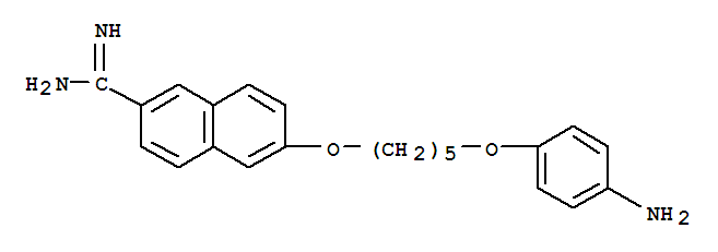 2-Naphthalenecarboximidamide,6-[[5-(4-aminophenoxy)pentyl]oxy]-