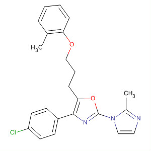 Oxazole,4-(4-chlorophenyl)-2-(2-methyl-1H-imidazol-1-yl)-5-[3-(2-methylphenoxy)propyl]-