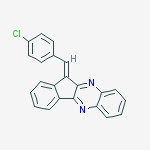 (11e)-11-[(4-chlorophenyl)methylidene]indeno[1,2-b]quinoxaline