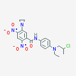 5-(aziridin-1-yl)-n-[4-[2-chloropropyl(ethyl)amino]phenyl]-2,4-dinitrobenzamide