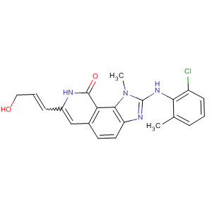 9H-Imidazo[4,5-h]isoquinolin-9-one,2-[(2-chloro-6-methylphenyl)amino]-1,8-dihydro-7-(3-hydroxy-1-propenyl)-1-methyl-