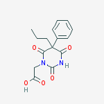 2-(2,4,6-trioxo-5-phenyl-5-propyl-1,3-diazinan-1-yl)acetic Acid