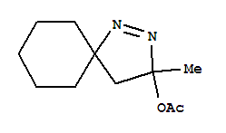 3-methyl-1,2-diazaspiro[4.5]dec-1-en-3-yl acetate