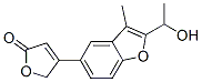 4-[2-(1-hydroxyethyl)-3-methyl-5-benzofuryl]furan-2(5H)-one